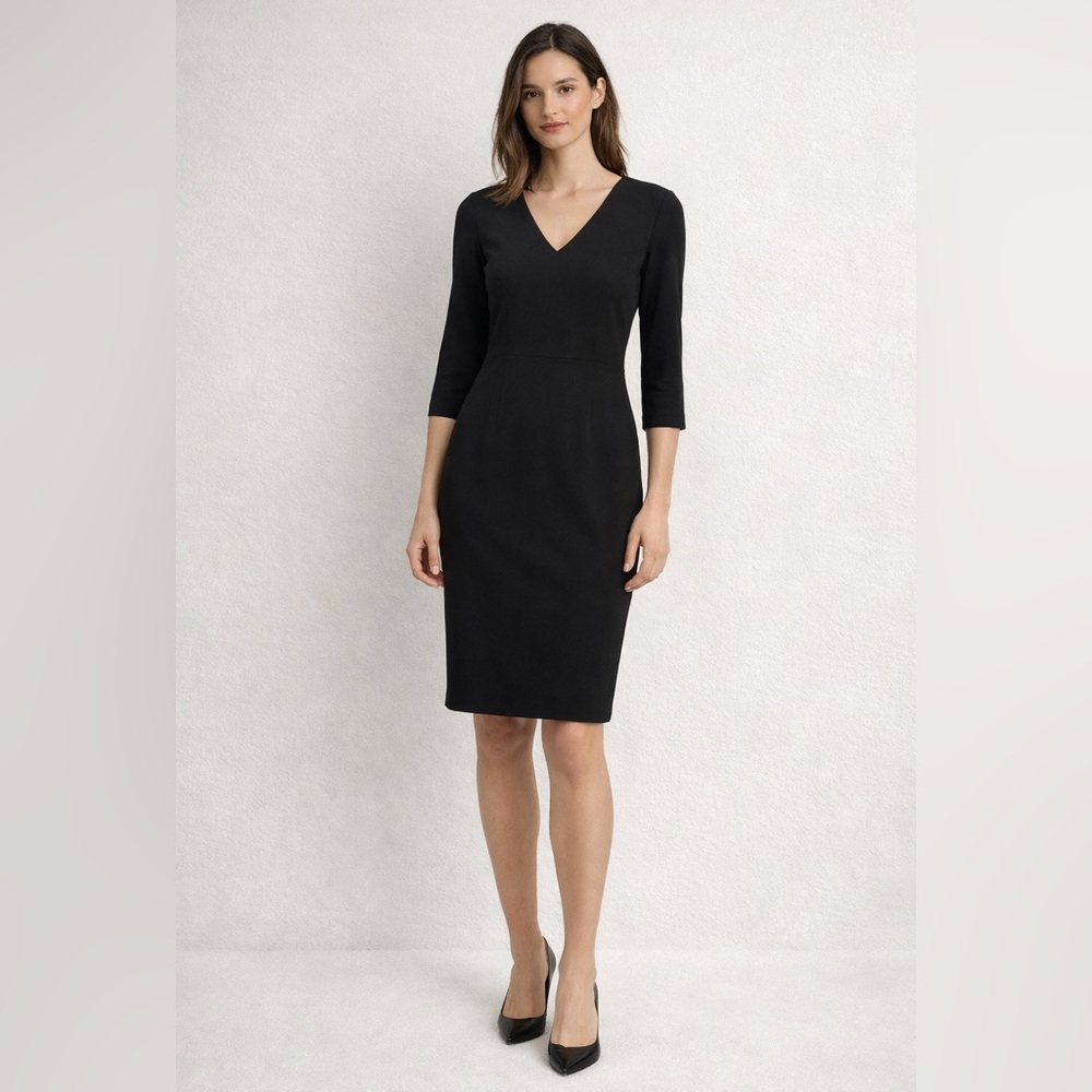 Judith and Charles classic tailored sheath dress